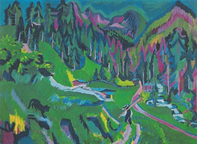 Landscape Sertigtal by Ernst Ludwig Kirchner